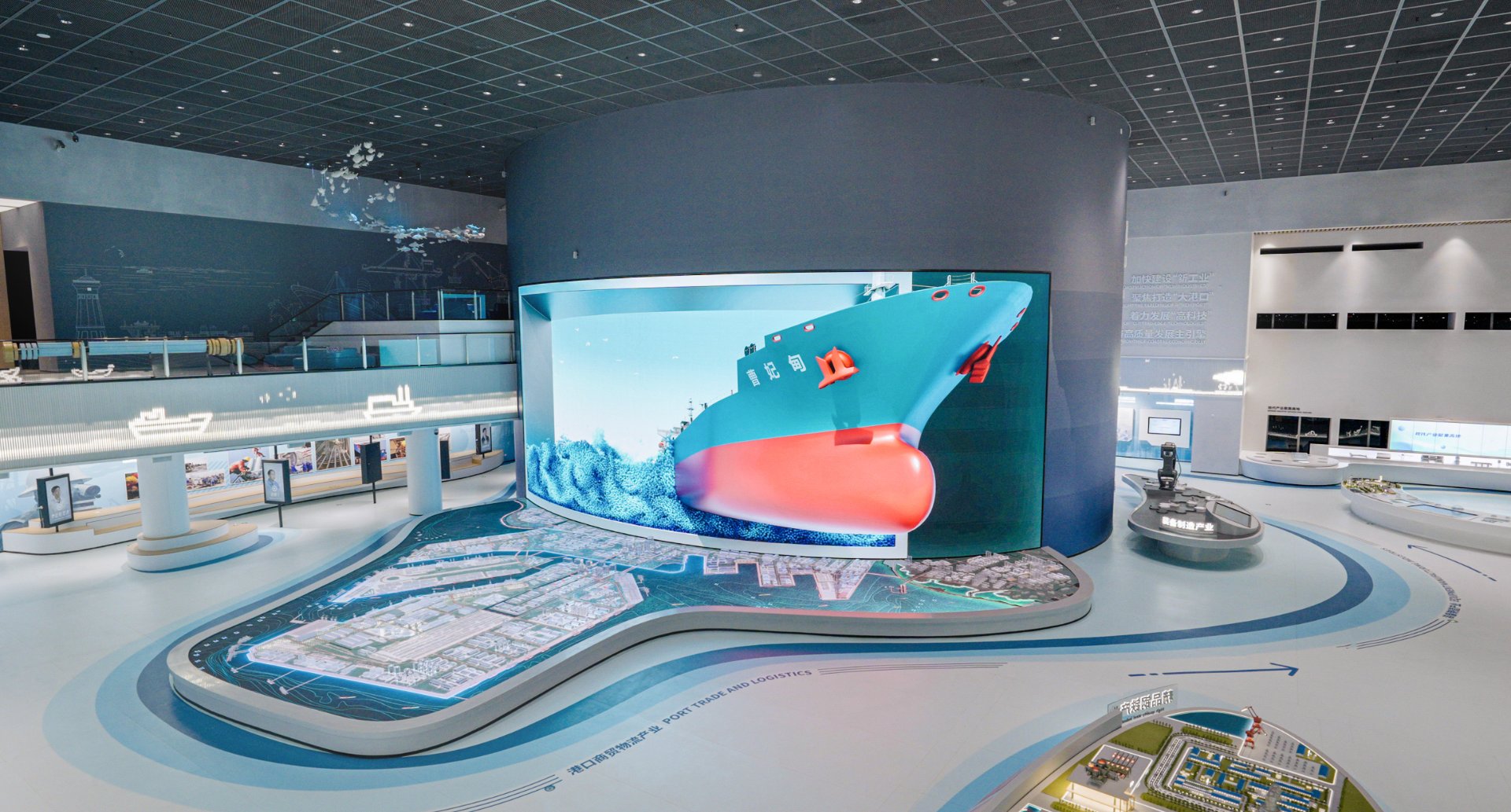 曹妃甸城市馆海洋主题沙盘展区